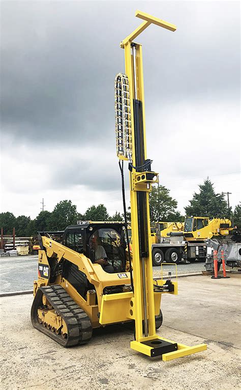 anchor posts drilled in by skid steer|ground anchors for sale.